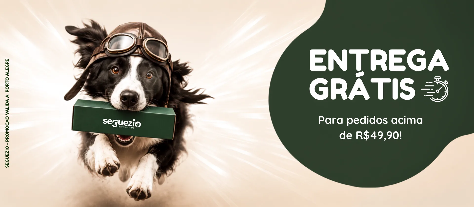 Entrega grátis para pedidos a partir de R$ 49,90 em Porto Alegre.